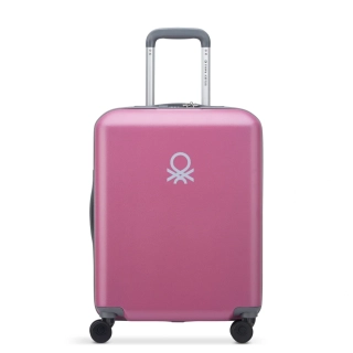 Kabinový kufr Delsey X Benetton UCB Hardside SLIM 55 cm 376880309 - růžový